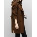 Double-Breasted Mid-Length Notched Lapel Trench Coat