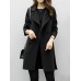 Double-Breasted Mid-Length Notched Lapel Trench Coat