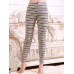 Stripe Skinny Color Block Women's Leggings