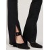 Plain Slit Skinny Button Women's Jeans