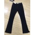 Plain Slit Skinny Button Women's Jeans