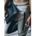 Color Block Blouson Loose Women's Casual Pants