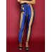 Lace-Up Stripe High Waist Women's Leggings