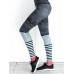 Color Block Stripe Patchwork Women's Leggings