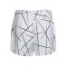 Asymmetric Lines Print Women's Shorts