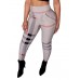 Stripe Pocket Skinny Women's Casual Pants