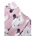 Floral Print Slit Women's Casual Pants