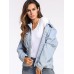 Light Color Denim Worn Women's Jacket