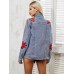 Casual Denim Pocket  Embroidery Women's Jacket