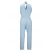 High Waist Hollow Lace-Up Women's Jumpsuit