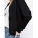 Front Zipper Round Neck Jacket