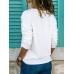 Best Seller V-Neck Slim Pure Color T-shirt