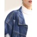 Hole Denim Loose Long Sleeve Women's Jacket