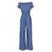 High-Waist Wide Legs Jumpsuit with Belt