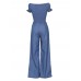 High-Waist Wide Legs Jumpsuit with Belt