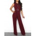 Self-tie European-American Sexy Lace Women's Jumpsuit