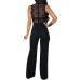 Self-tie European-American Sexy Lace Women's Jumpsuit