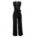 Self-tie European-American Sexy Lace Women's Jumpsuit