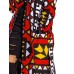 Casual Printed  Long Trench Coat