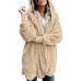 Faux Fur Solid Color Overcoat