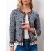 Fashion Ethnic Style Stitching tassel Women's Jacket