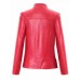 Plain PU Zipper Casual Jackets