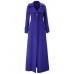 Slim Lapel Plain Long Coat