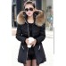 Hooded Zipper Solid Color Pocket Overcoat