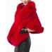 Faux Fur Patchwork Loose Women's Cape