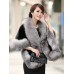 Faux Fur Patchwork Loose Women's Cape