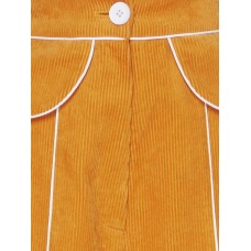 Button Pocket Corduroy Women's Bellbottom