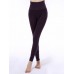 High Waist Cotton Plain Leggings