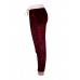 Velvet Plain Loose Pocket Women's Pants