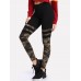 Camouflage Patchwork Thin Print Leggings