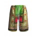 Dashiki Pocket Loose Colorful Women's Shorts