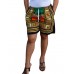 Dashiki Pocket Loose Colorful Women's Shorts