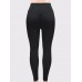 High Wasit Hole Plain Women's Leggings