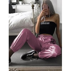 Stripe Print Women's Casual Pants