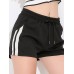 Contrast Drawstring Women's Casual Shorts