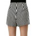 Stripe Pocket Casual Women's Shorts