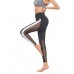 Mesh Patchwork Contrast Stripe Women's Leggings