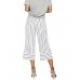 Stripe Bandage Women's Casual Ninth Pants