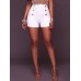 Hot Solid Color Button Zipper Shorts