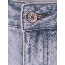 Hole Worn Slim Fit Women's Denim Shorts