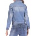 Slim Lapel Denim Women's Jacket