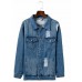 Hole Casual Pocket Denim Women's Jacket