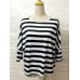 Bat Sleeve Stripe T-shirt