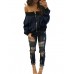 Chic Ruched Slash Neck Zipper Women's Jacket