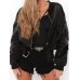 Back Zipper Solid Color Jacket