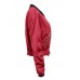 Back Zipper Solid Color Jacket